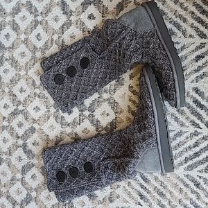 Ugg boots grey woven
